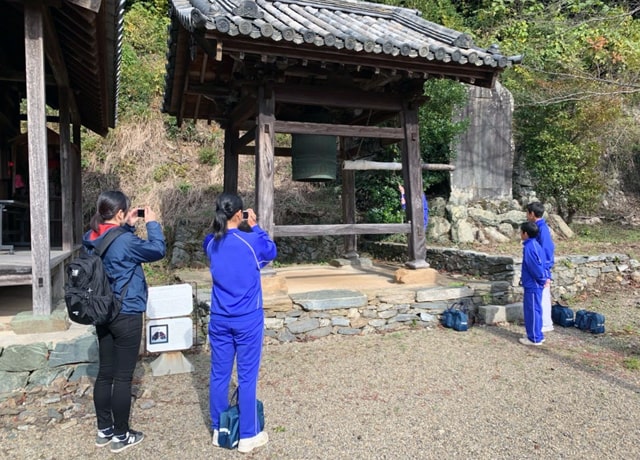 2019/12/6（金）福勝寺に地元の中学生来寺